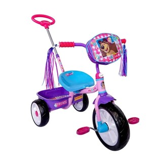 Foto 1 | Triciclo Para Niña Apache Cajuela Barra Empuje Masha Color Morado