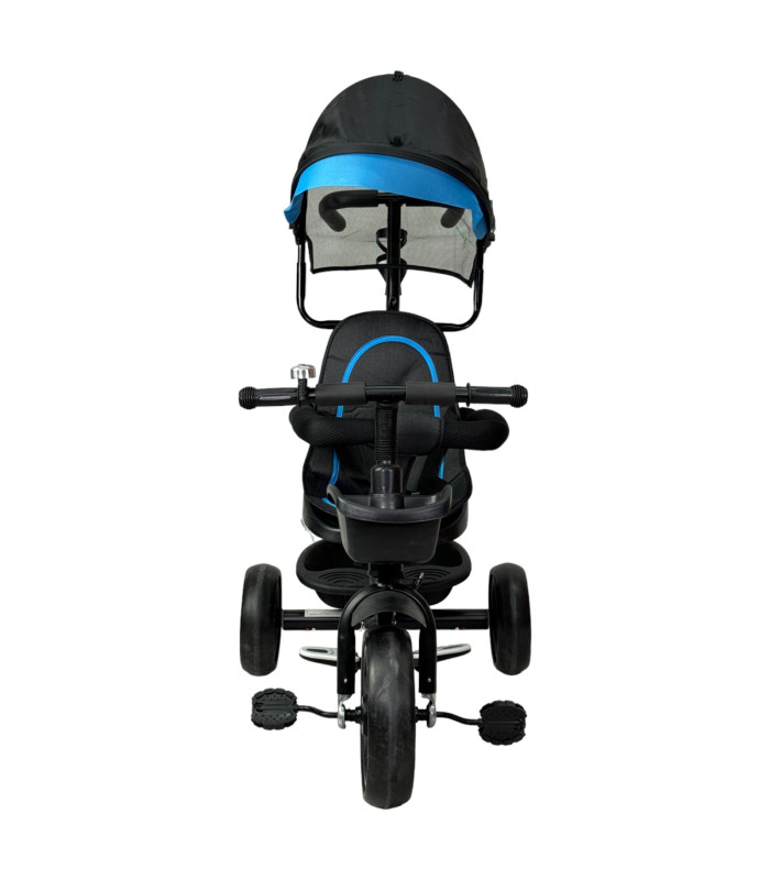 Foto 6 | Triciclo Para Niños Giratorio 360 Con Empuje, Barra Y Cajuela Azul