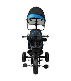 Foto 6 | Triciclo Para Niños Giratorio 360 Con Empuje, Barra Y Cajuela Azul