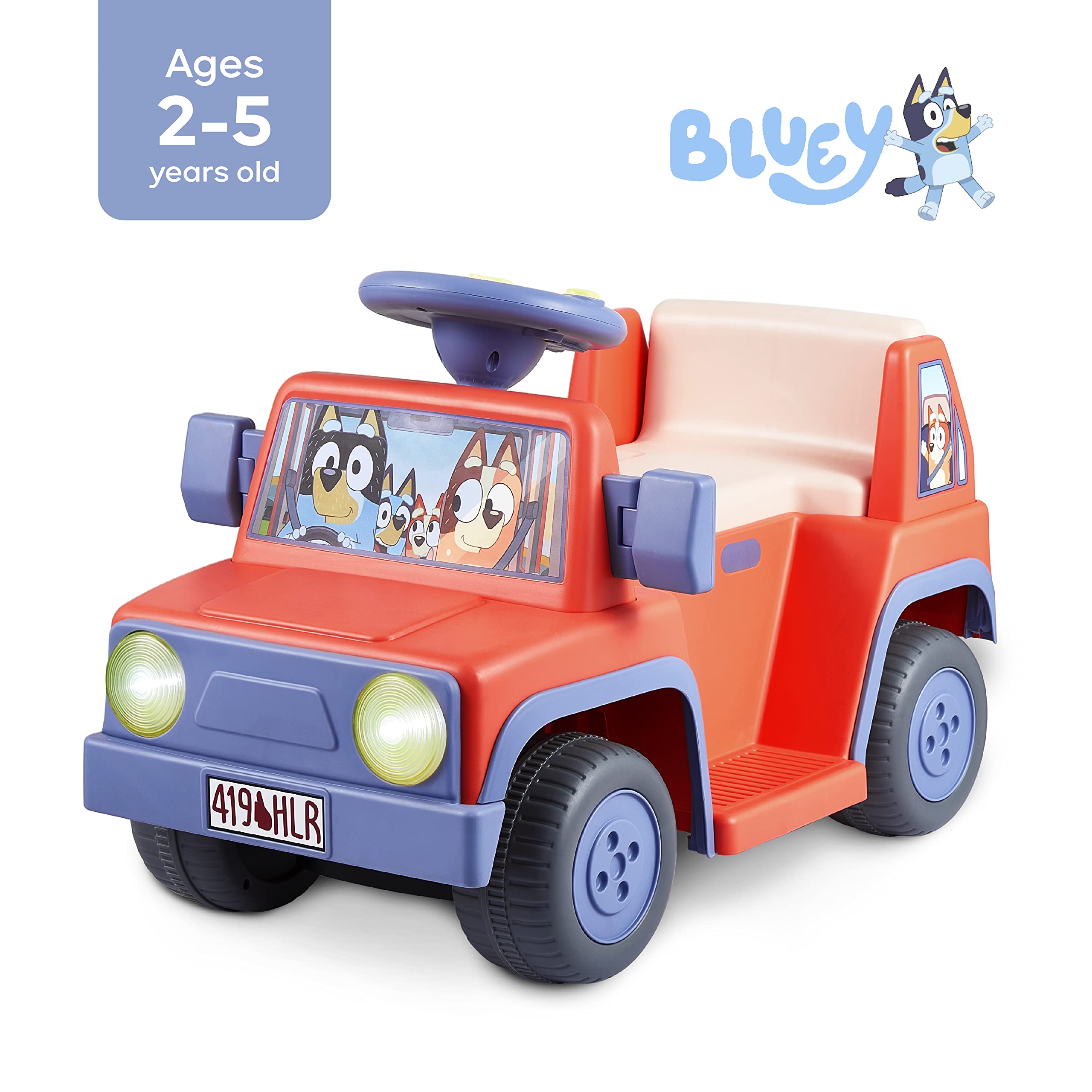 Foto 4 pulgar | Coche Bluey Ride On De 6 V Para Niños Pequeños, Interactive  - Venta Internacional.