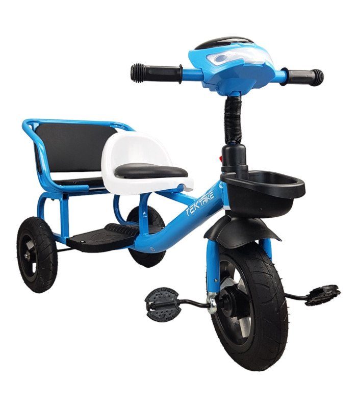 Foto 2 pulgar | Triciclo para Niños Llantas de Goma con Luz y Sonido Azul