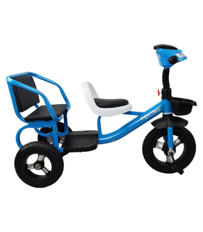 Foto 6 pulgar | Triciclo para Niños Llantas de Goma con Luz y Sonido Azul