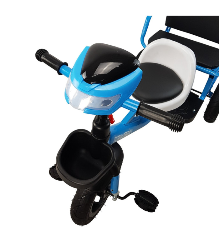 Foto 7 pulgar | Triciclo para Niños Llantas de Goma con Luz y Sonido Azul