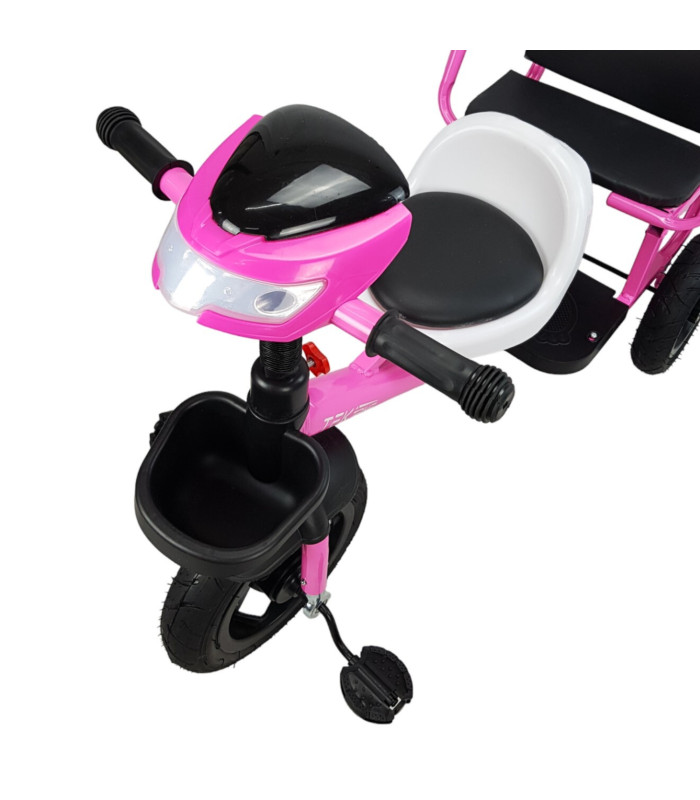 Foto 7 pulgar | Triciclo para Niños Llantas de Goma Rellenas con Luz Y Sonido
