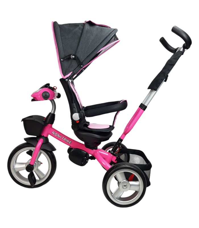 Foto 8 pulgar | Triciclo Rosa para Niños 7 en 1 con Asiento Giratorio 360°