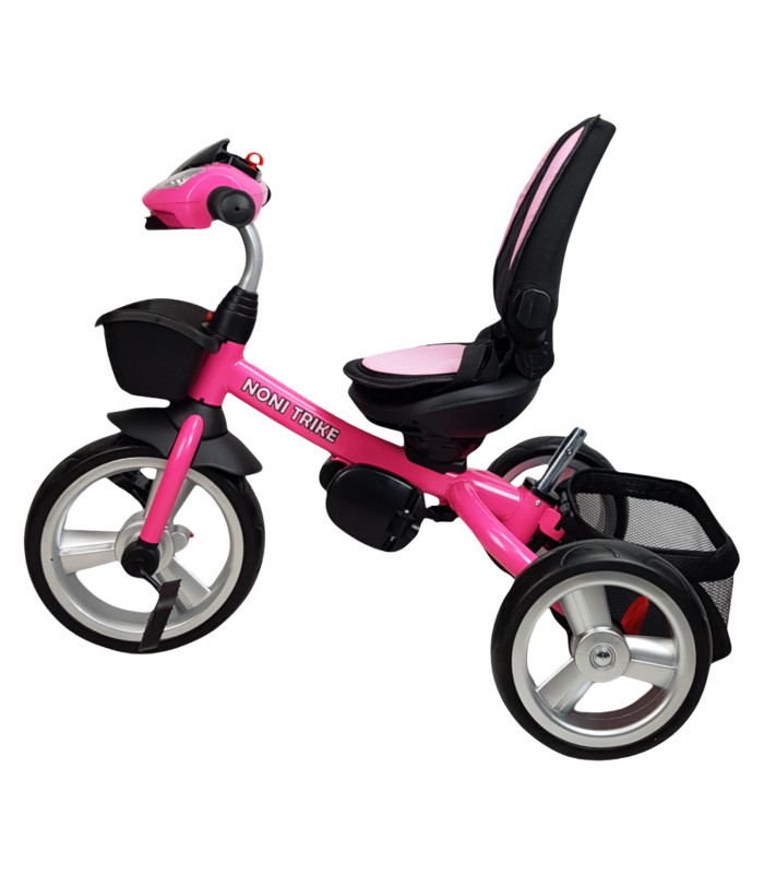Foto 9 pulgar | Triciclo Rosa para Niños 7 en 1 con Asiento Giratorio 360°