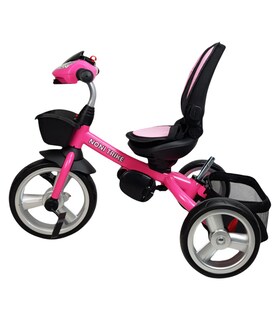 Foto 8 | Triciclo Rosa para Niños 7 en 1 con Asiento Giratorio 360°