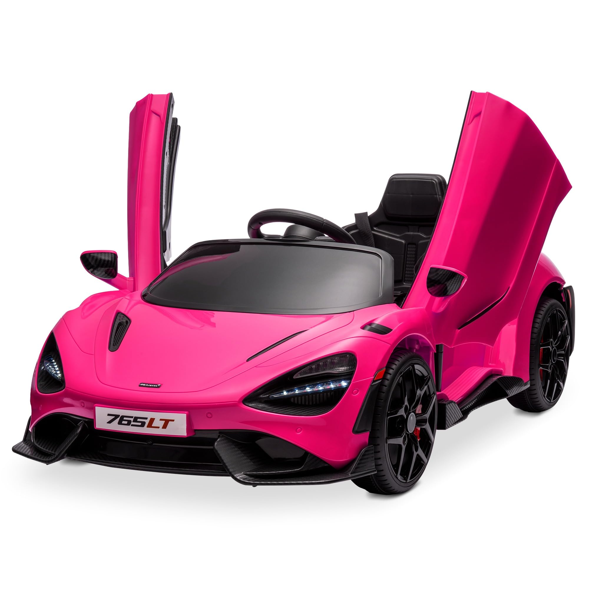 Coche Eléctrico Kidzone Mclaren 765lt, 12 V, 25 Kg, De 3 A 6 Años - Venta Internacional.