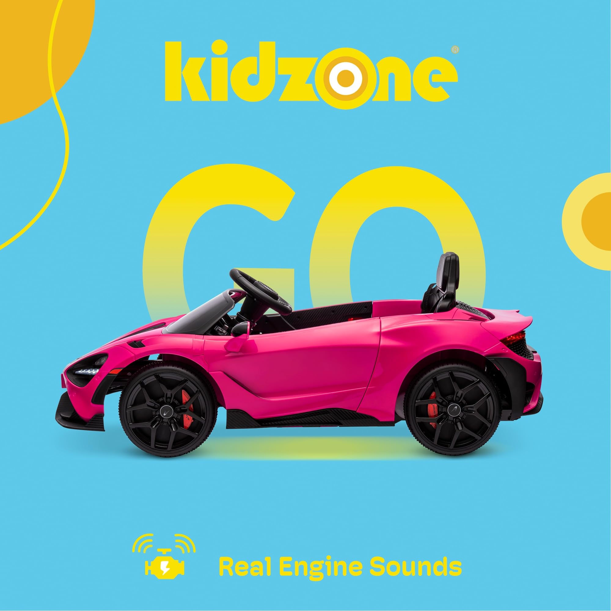 Foto 4 pulgar | Coche Eléctrico Kidzone Mclaren 765lt, 12 V, 25 Kg, De 3 A 6 Años - Venta Internacional.