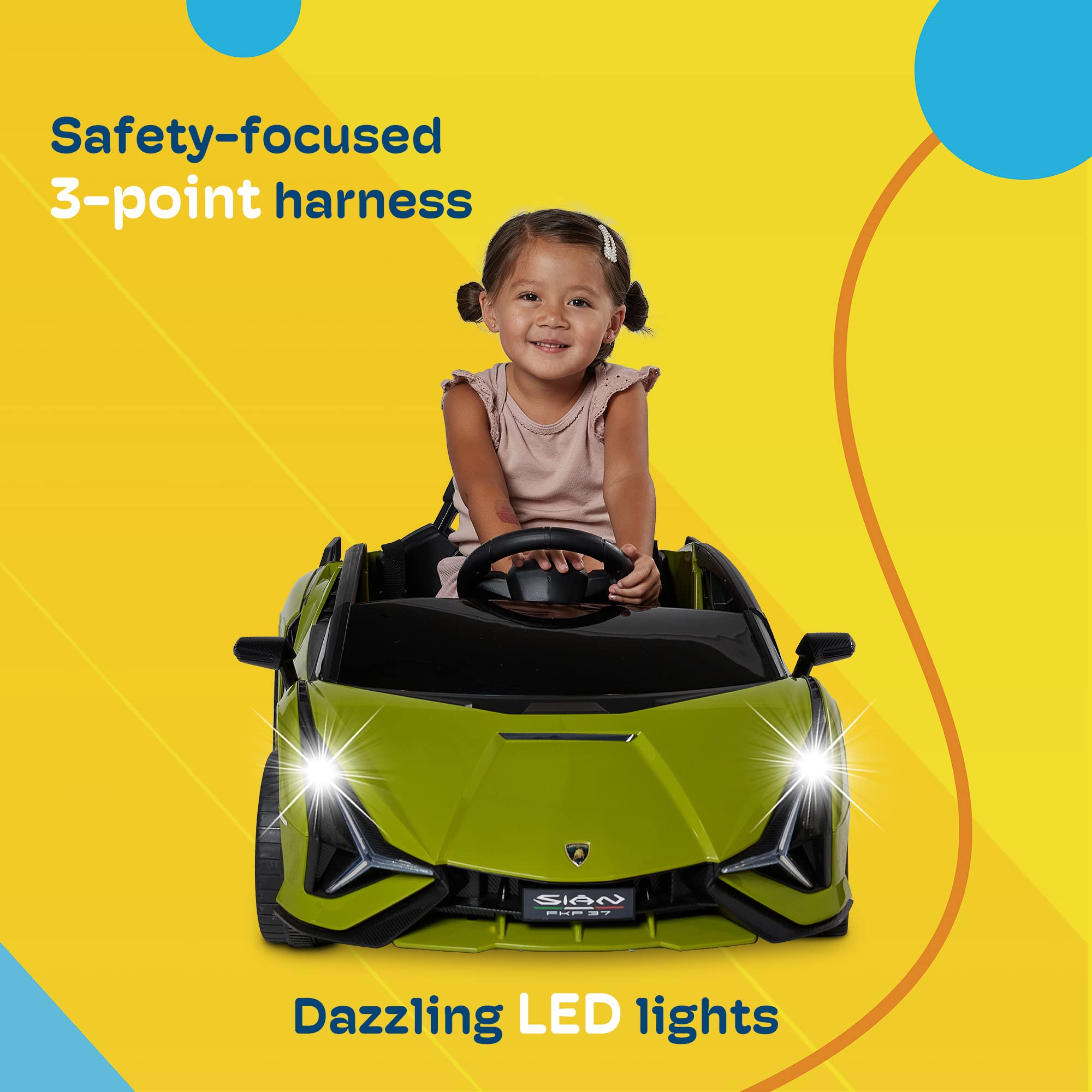 Foto 4 pulgar | Lamborghini Kidzone Sian 12 V con Licencia Eléctrica - Venta Internacional