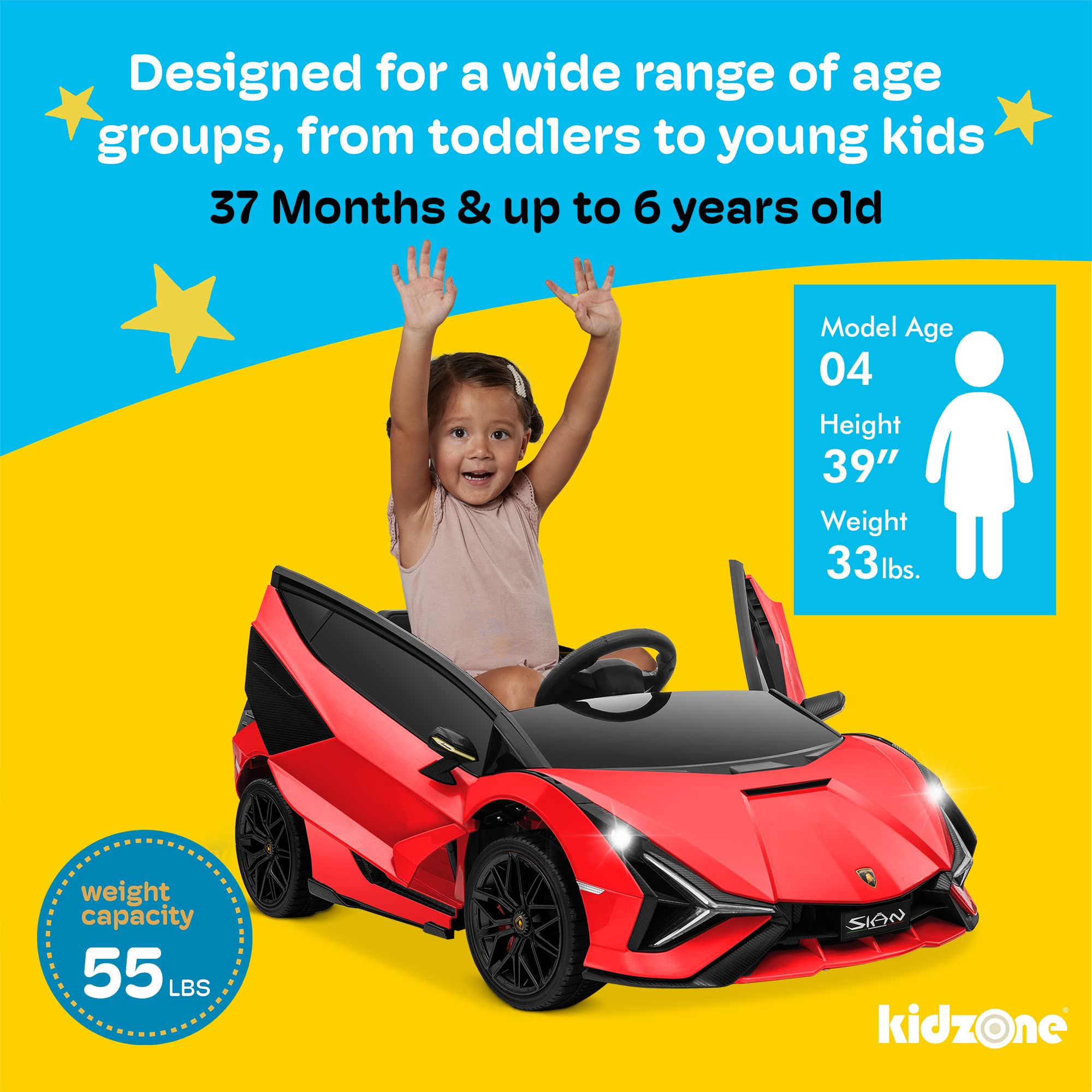 Foto 6 pulgar | Lamborghini Kidzone Sian 12 V con Licencia Eléctrica - Venta Internacional
