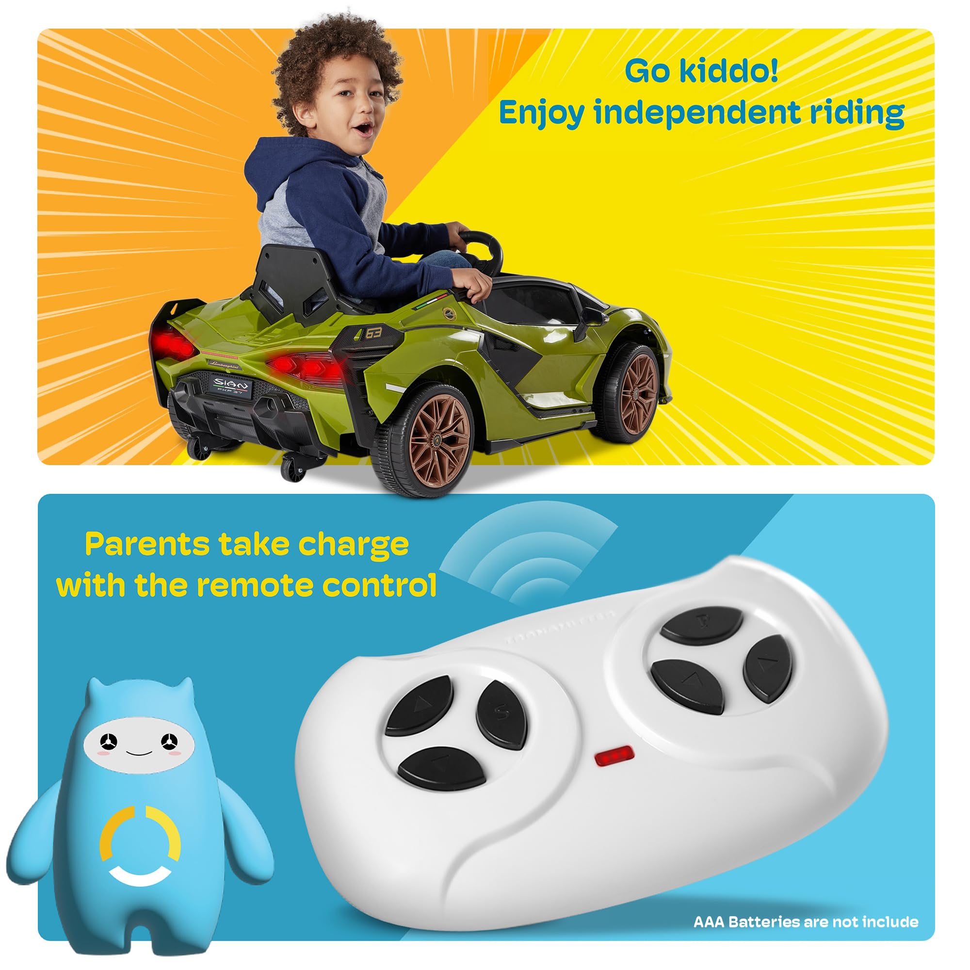 Foto 7 pulgar | Lamborghini Kidzone Sian 12 V con Licencia Eléctrica - Venta Internacional