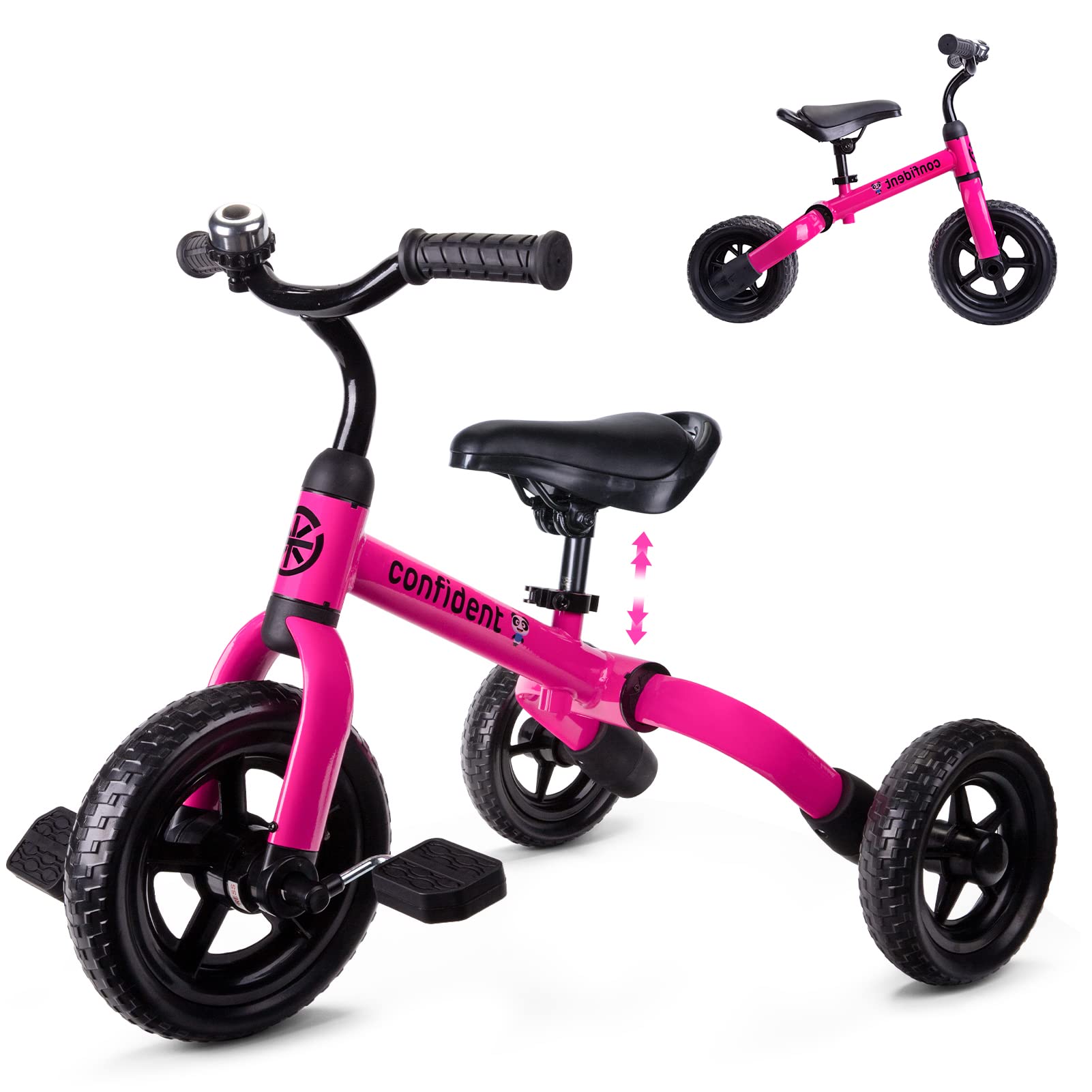 Foto 2 pulgar | Bicicleta De Equilibrio Plegable Tricycle Ygjt 3 En 1 Para Niños De 2 A 5 Años, Rosa - Venta Internacional.