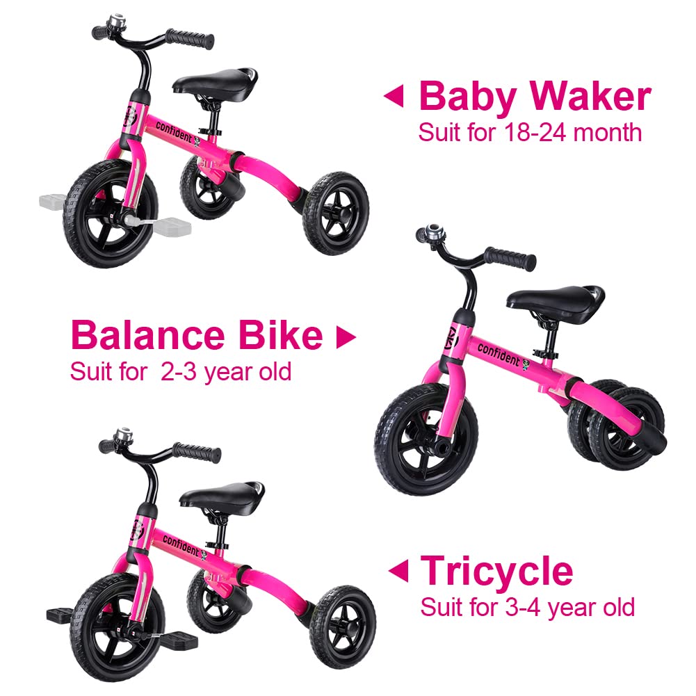 Foto 5 pulgar | Bicicleta De Equilibrio Plegable Tricycle Ygjt 3 En 1 Para Niños De 2 A 5 Años, Rosa - Venta Internacional.