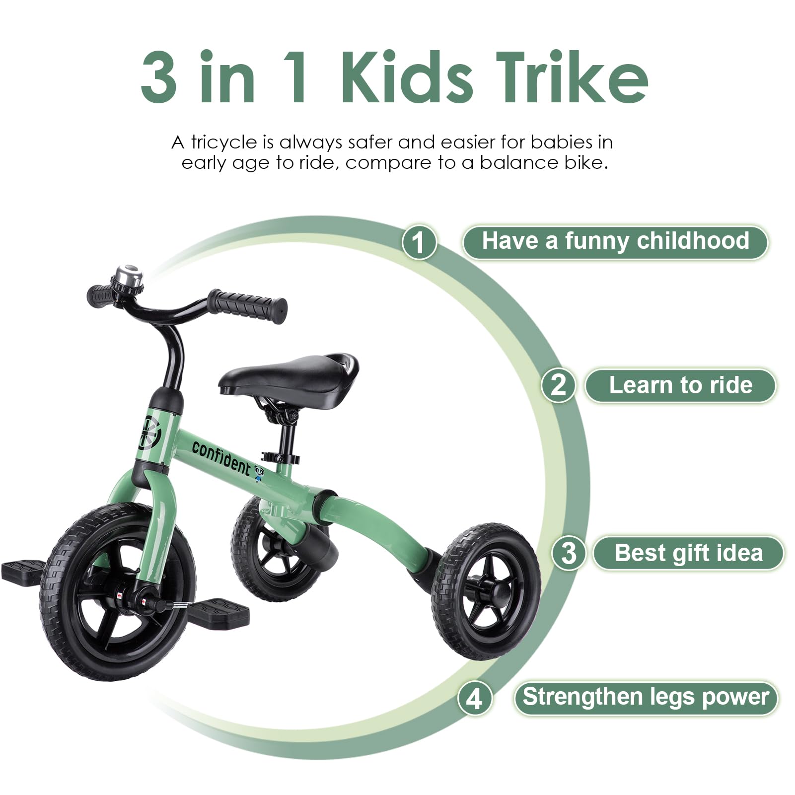 Foto 4 pulgar | Bicicleta Plegable Tricycle Ygjt 3 En 1 Para Niños De 2 A 5 Años - Venta Internacional.