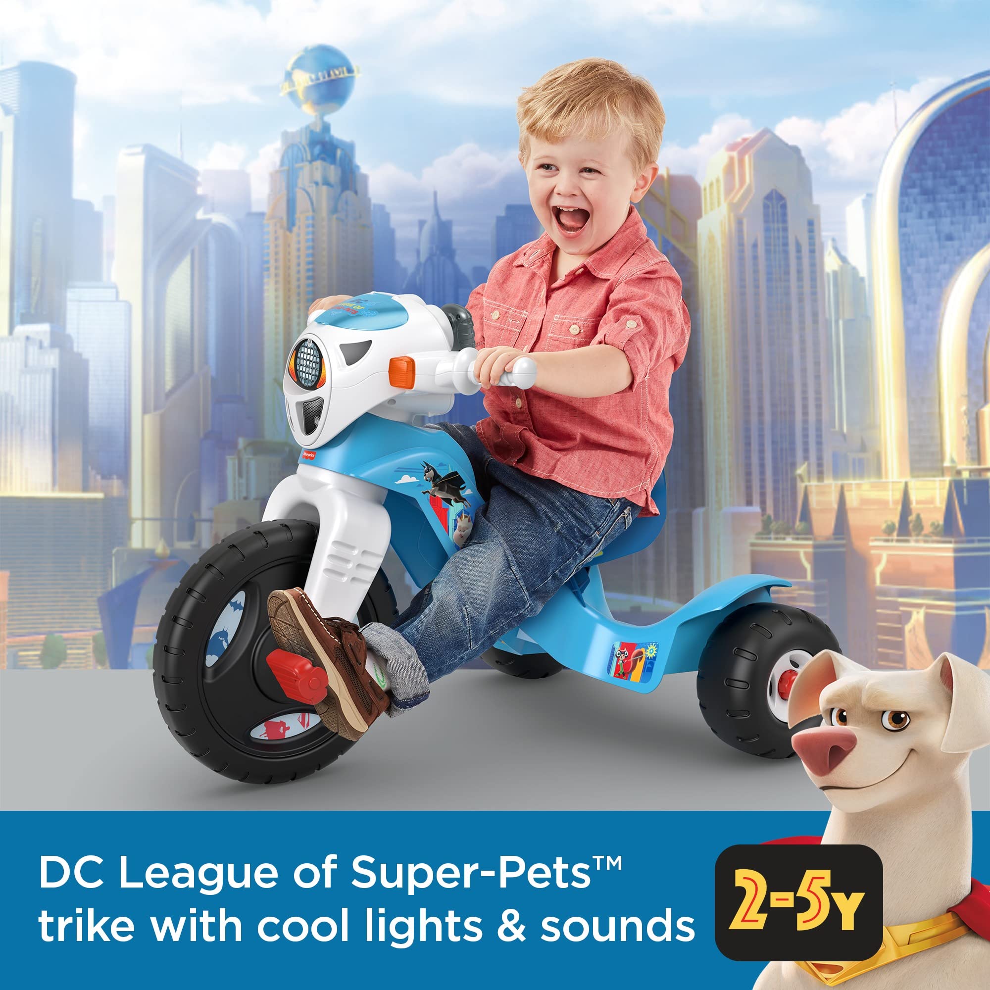 Foto 4 pulgar | Triciclo Ride-on Fisher-price Power Wheels Dc League Of Supe - Venta Internacional.