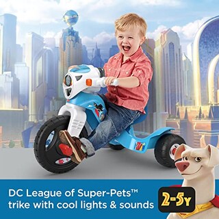 Foto 4 | Triciclo Ride-on Fisher-price Power Wheels Dc League Of Supe - Venta Internacional.