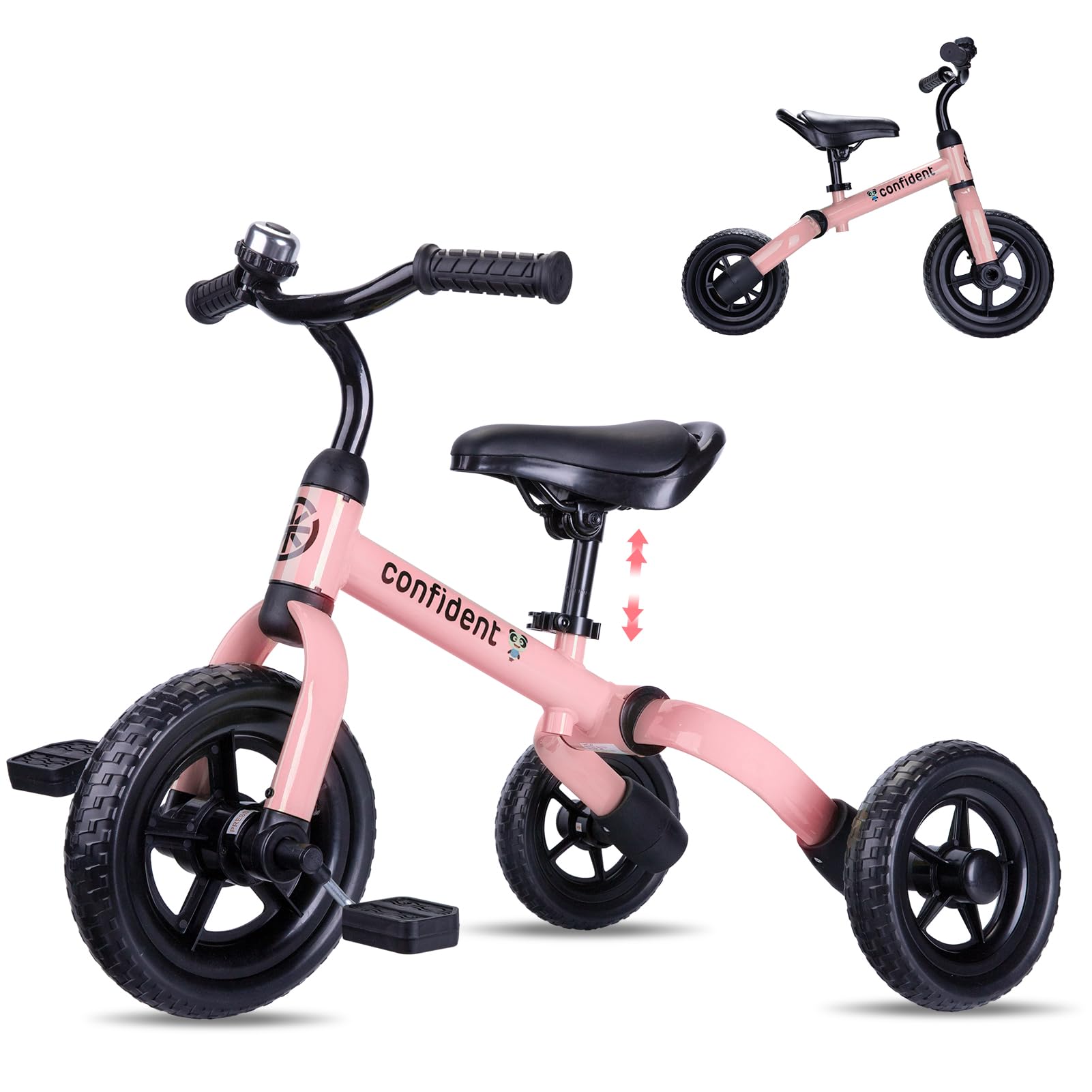 Foto 2 pulgar | Bicicleta De Equilibrio Plegable Tricycle Ygjt 3 En 1 Para Niños De 2 A 5 Años, Rosa - Venta Internacional.