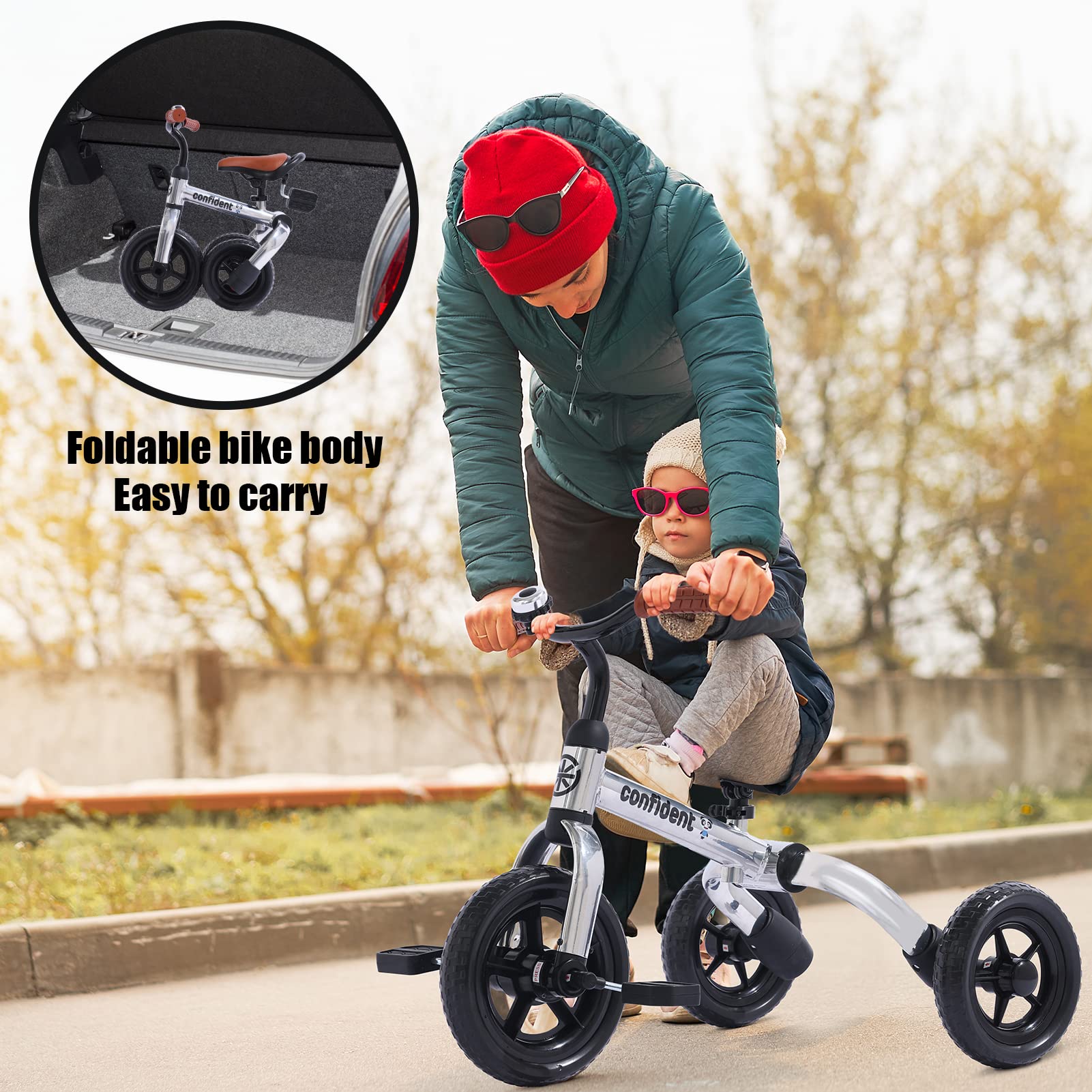 Foto 3 pulgar | Bicicleta De Equilibrio Plegable Tricycle Ygjt 3 En 1 Para Niños De 2 A 5 Años - Venta Internacional.