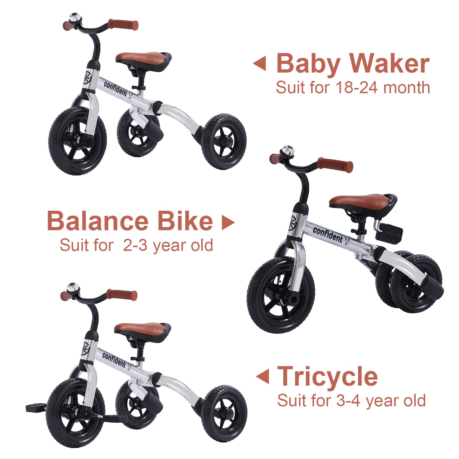 Foto 5 pulgar | Bicicleta De Equilibrio Plegable Tricycle Ygjt 3 En 1 Para Niños De 2 A 5 Años - Venta Internacional.