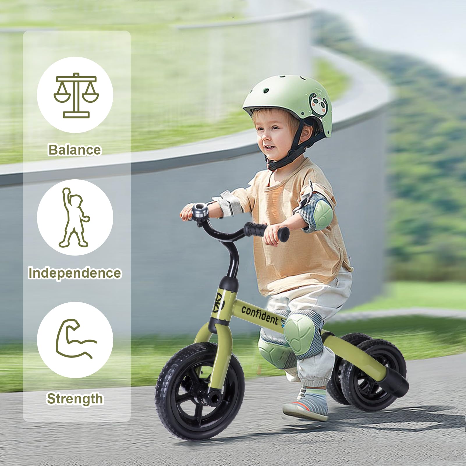 Foto 3 pulgar | Bicicleta De Equilibrio Plegable Tricycle Ygjt 3 En 1 Para Niños De 2 A 5 Años - Venta Internacional.