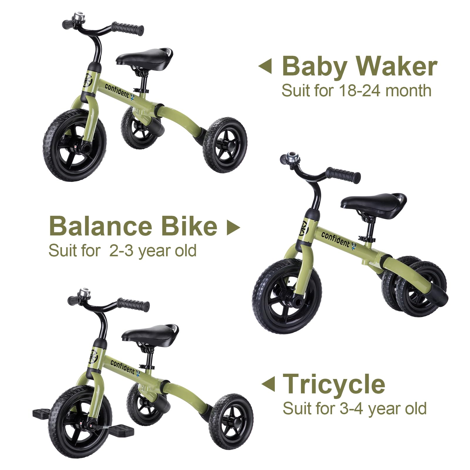 Foto 4 pulgar | Bicicleta De Equilibrio Plegable Tricycle Ygjt 3 En 1 Para Niños De 2 A 5 Años - Venta Internacional.