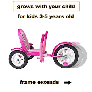Foto 5 | Triciclo Mobo Mity Sport Safe Para Niños Pequeños Con Ruedas Grandes, Rosa - Venta Internacional.