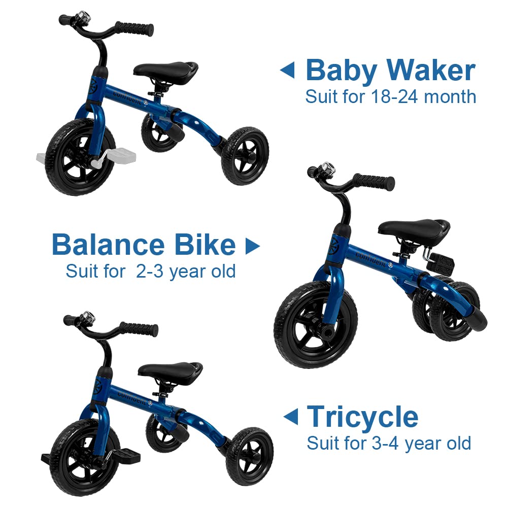 Foto 5 pulgar | Triciclo Ygjt 3 en 1 Plegable Azul para Niños - Venta Internacional