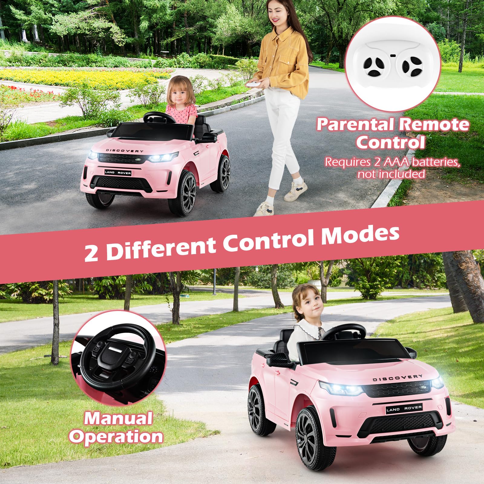 Foto 4 pulgar | Coche Para Niños Con Licencia De Costzon, Land Rover De 12 V Con Mando A Distancia - Venta Internacional.