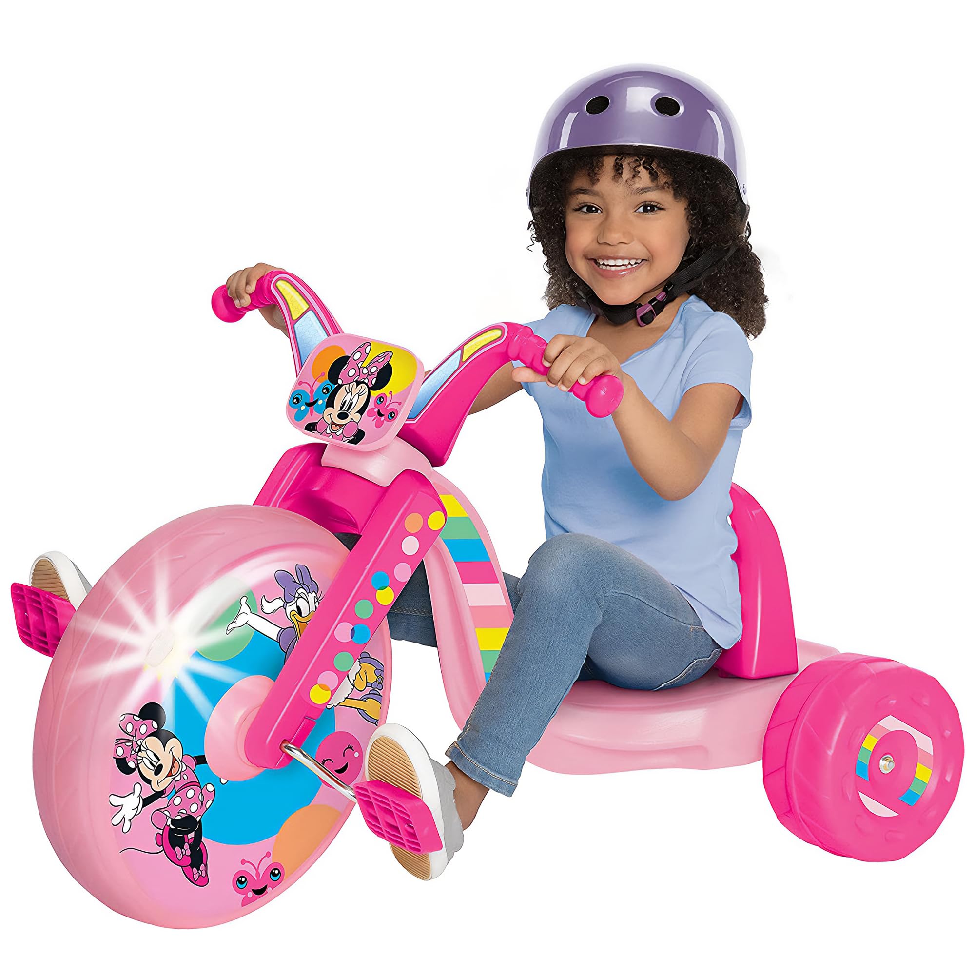 Triciclo Ride-on Minnie Mouse, 15 Volantes, Crucero De 3 A 7 Años - Venta Internacional.