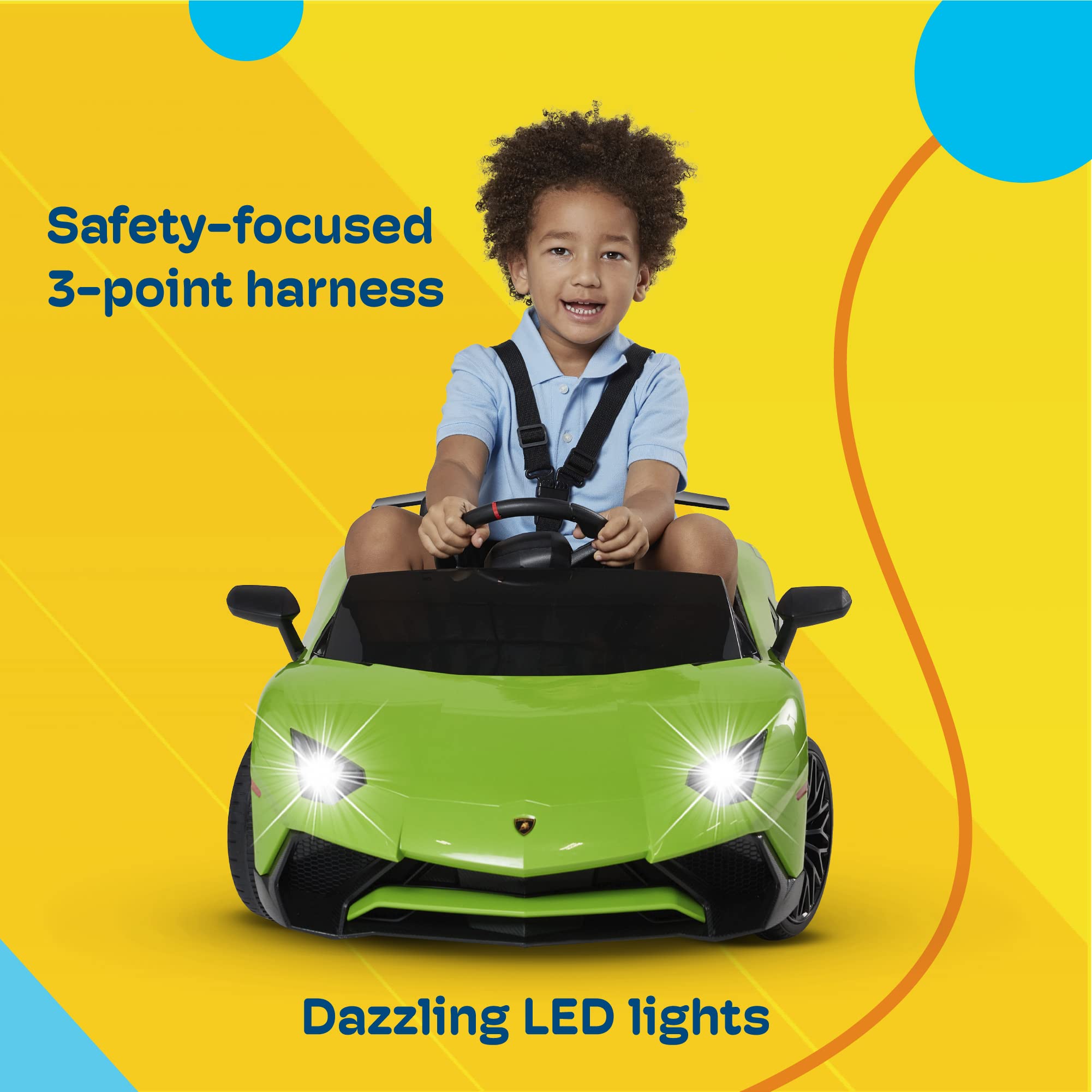 Foto 4 pulgar | Coche Eléctrico Kidzone Lamborghini Aventador 12 V - Venta Internacional