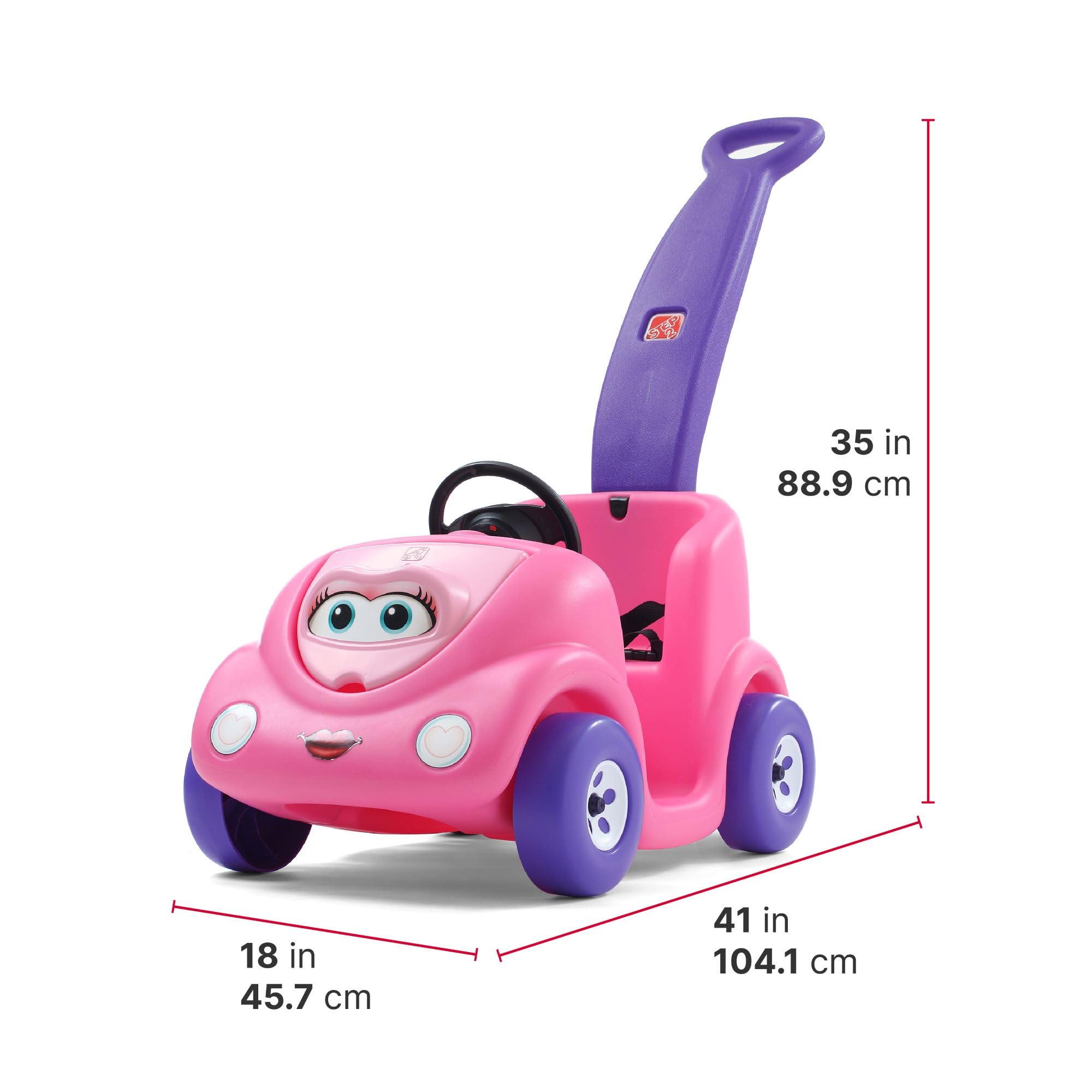 Foto 6 pulgar | Carrito Push Car Step2 Push Around Para Niños De 18 A 36 Meses, Color Rosa - Venta Internacional.