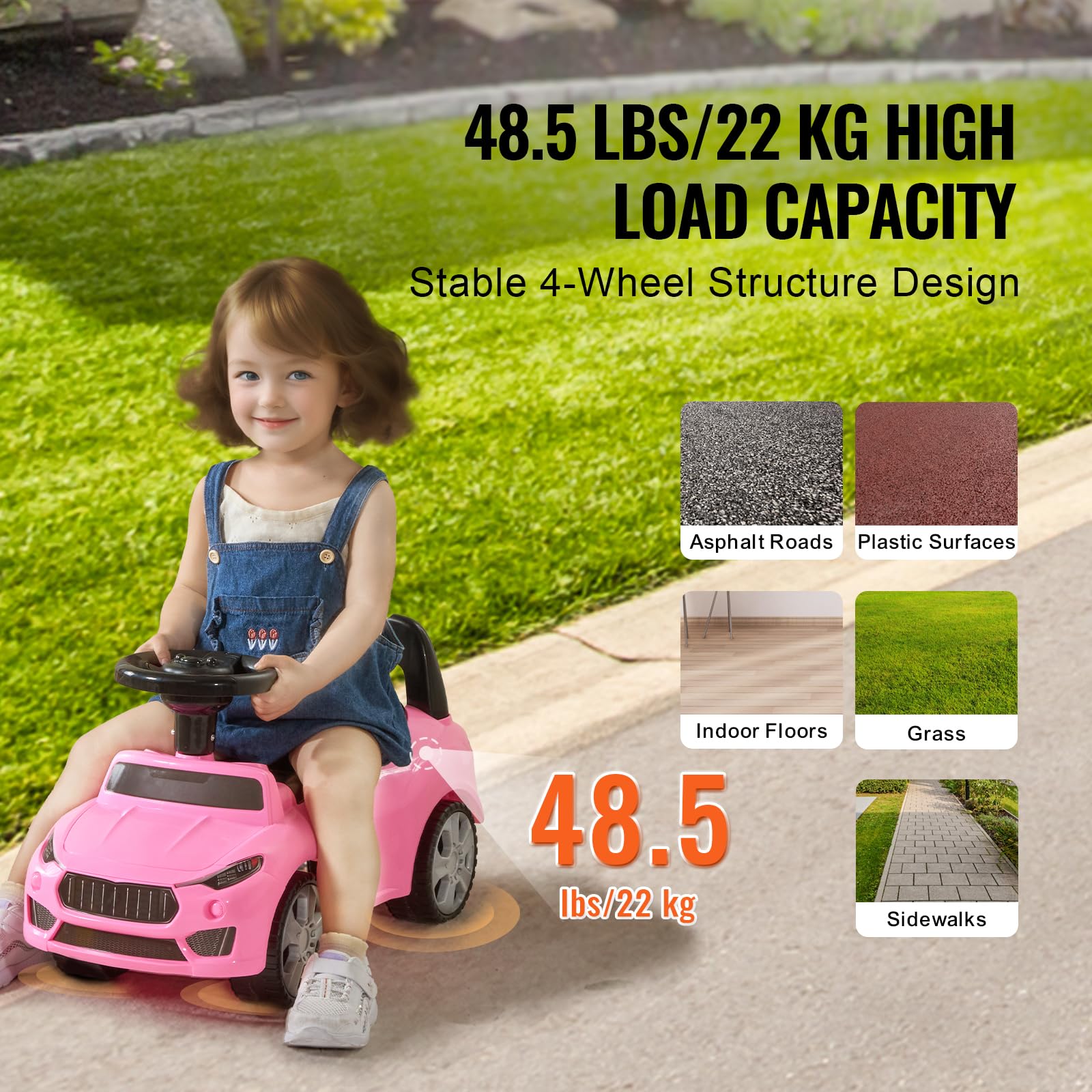 Foto 4 pulgar | Ride On Push Car Vevor Ride Racer Para Niños Pequeños Mayores De 19 Meses - Venta Internacional.