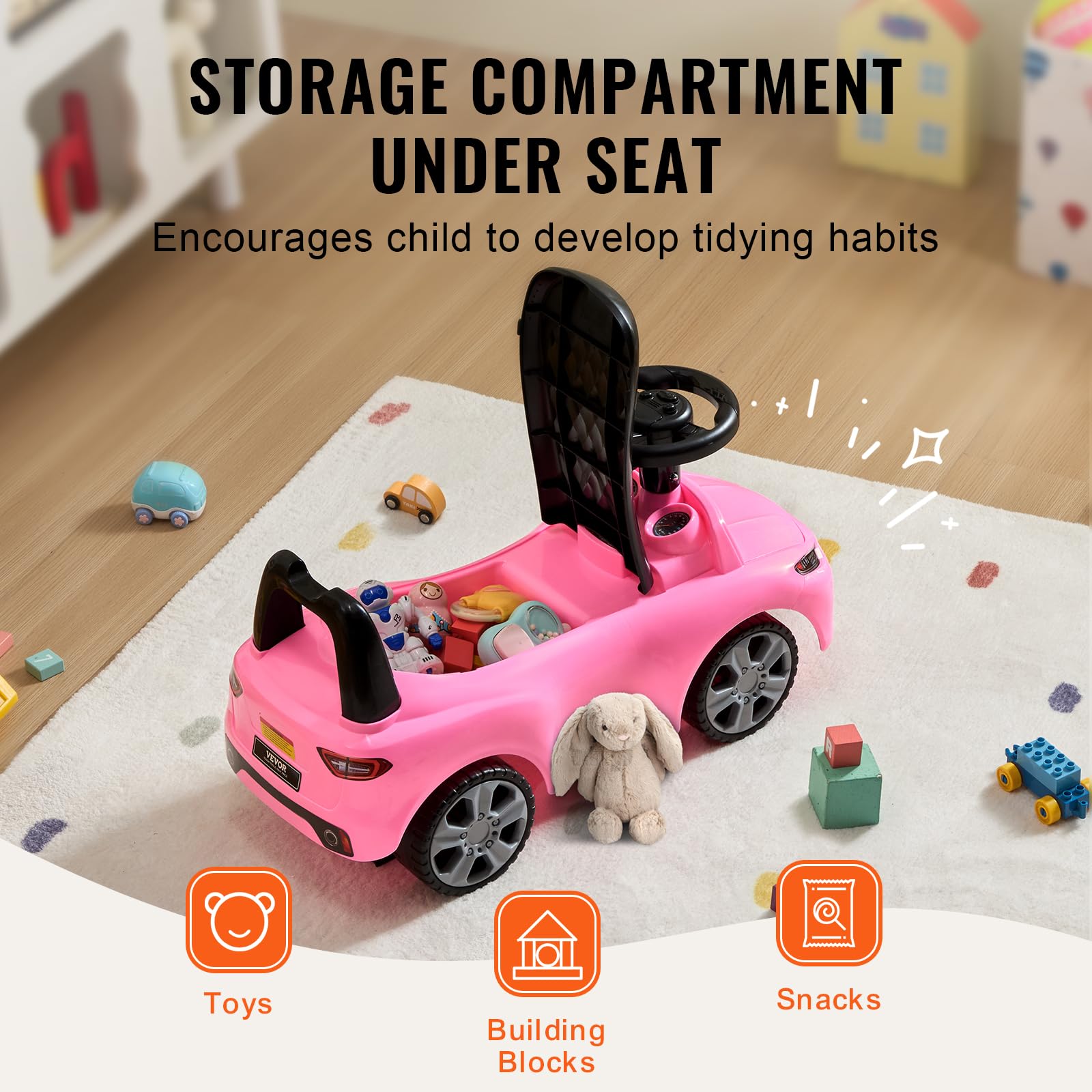 Foto 6 pulgar | Ride On Push Car Vevor Ride Racer Para Niños Pequeños Mayores De 19 Meses - Venta Internacional.