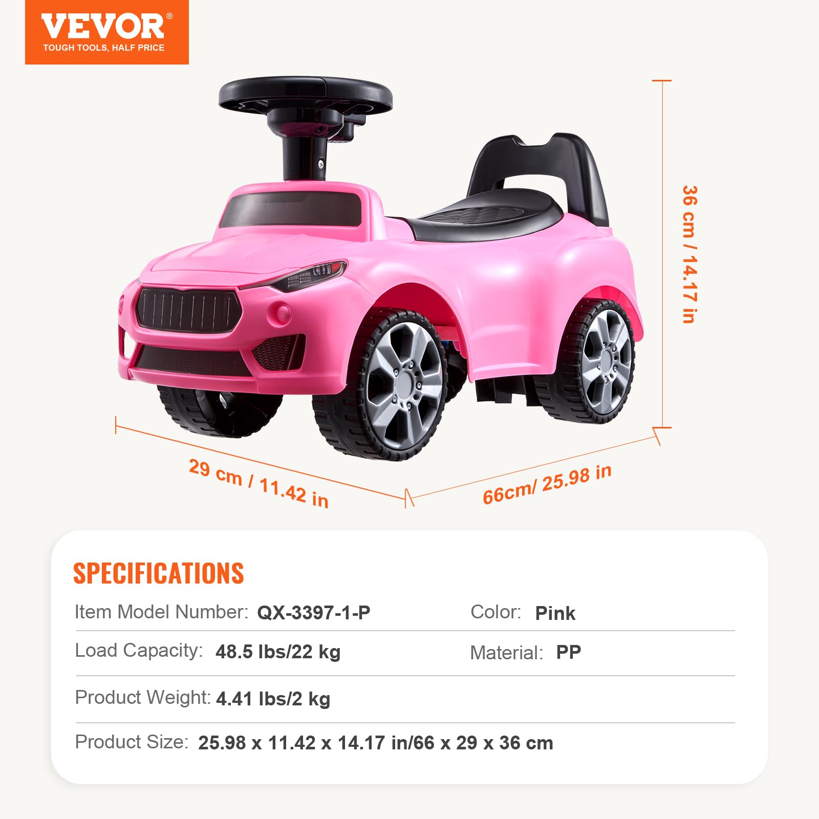 Foto 8 pulgar | Ride On Push Car Vevor Ride Racer Para Niños Pequeños Mayores De 19 Meses - Venta Internacional.