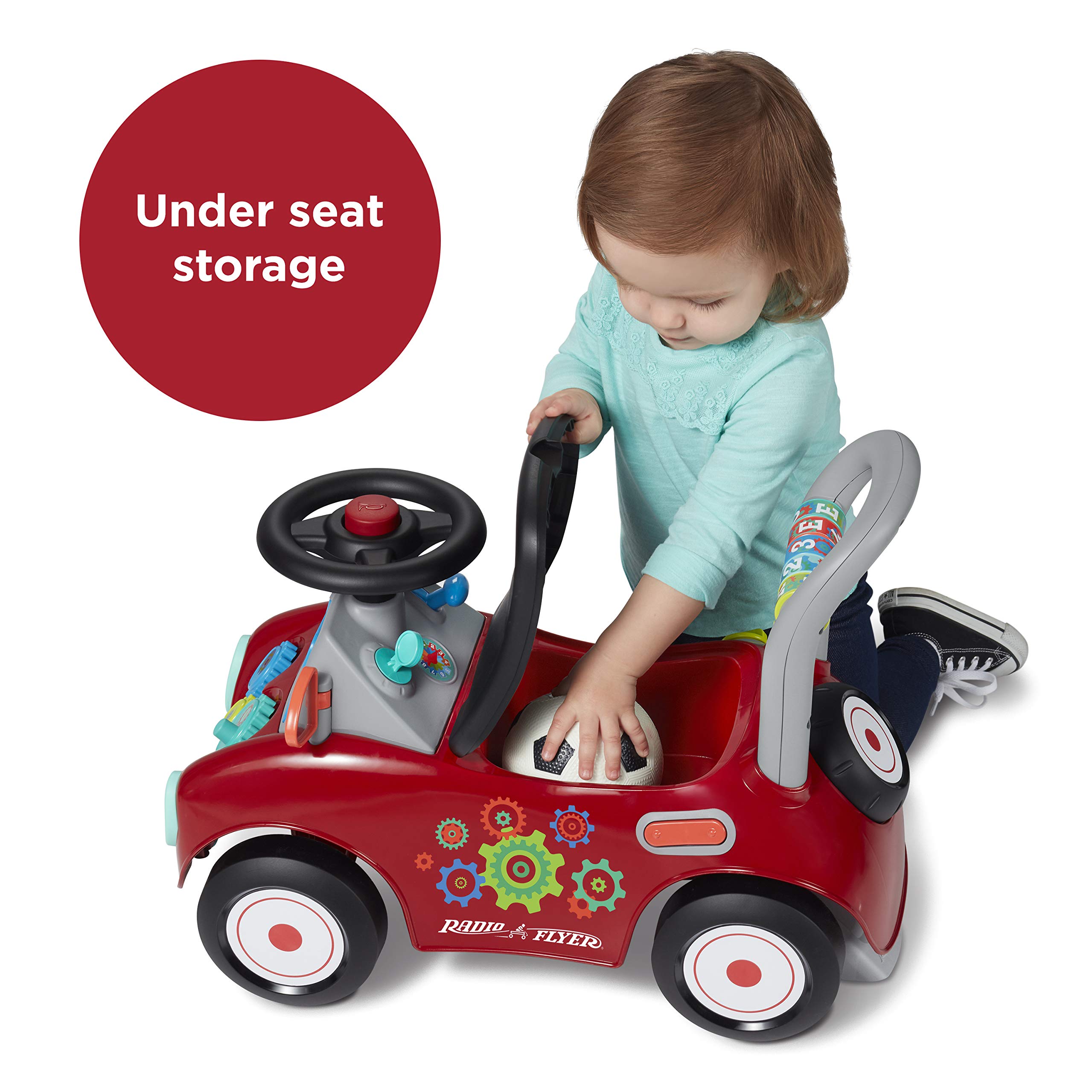 Foto 6 pulgar | Carrito Para Radio Ride On Toy, Ocupado, Para Sentarse De Pie Entre 1 Y 3 Años, Rojo - Venta Internacional.