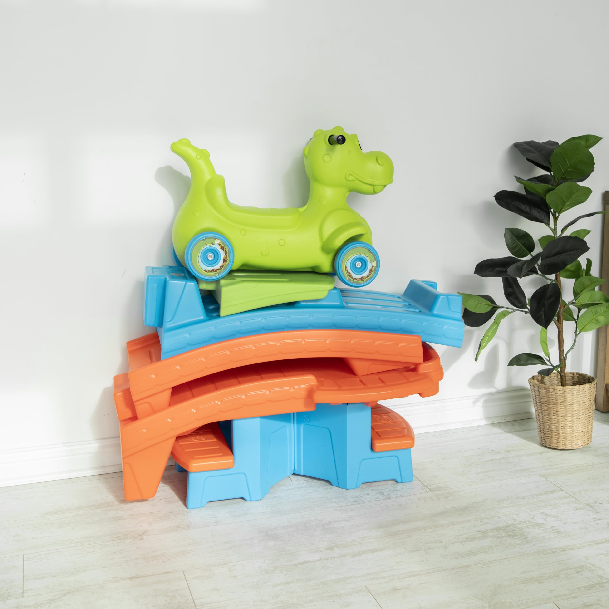 Foto 5 | Montaña Rusa De Juguete Step2 Dino Dash Up & Down Para Niños De 2 A 5 Años - Venta Internacional.