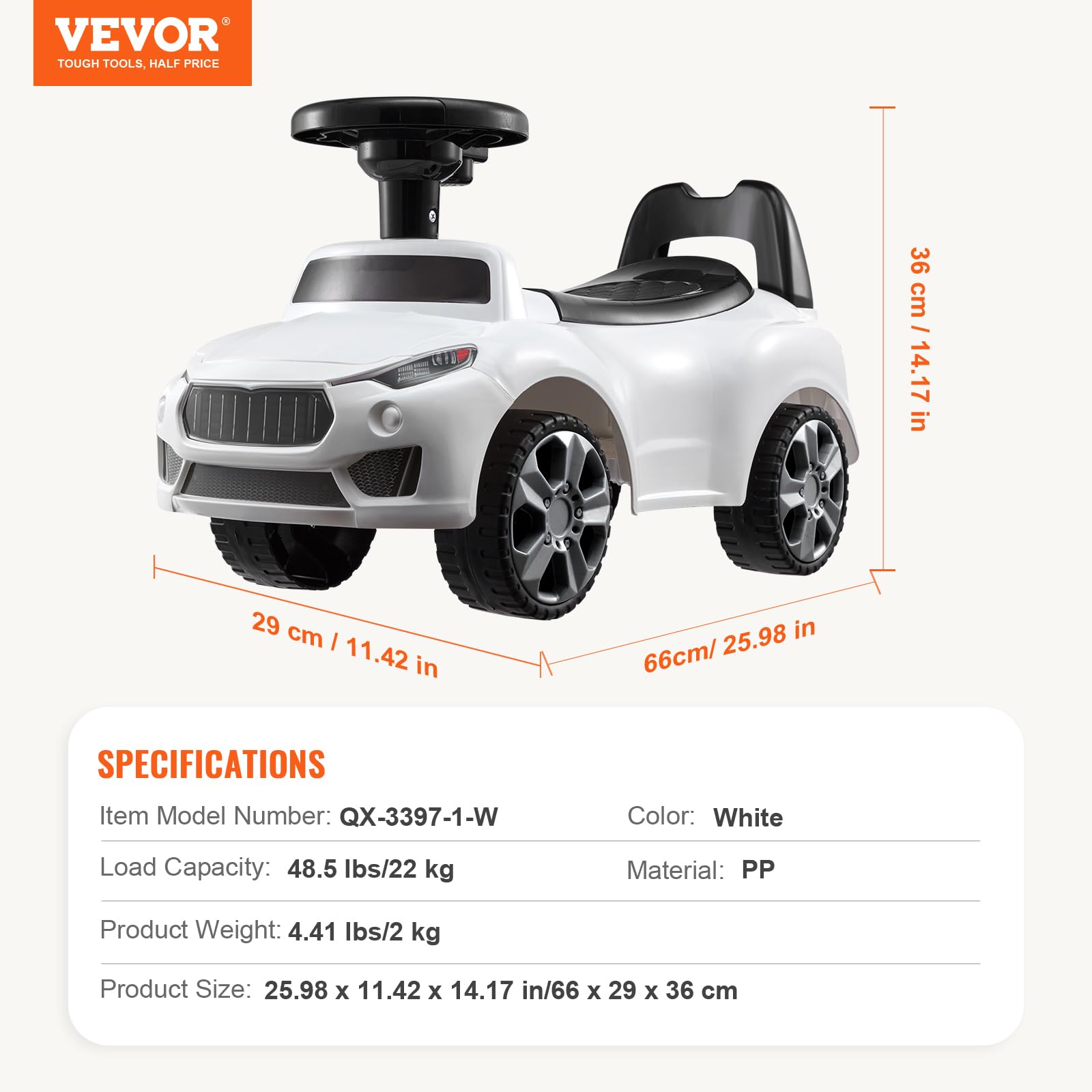 Foto 8 pulgar | Ride On Push Car Vevor Ride Racer Para Niños Pequeños Mayores De 19 Meses - Venta Internacional.