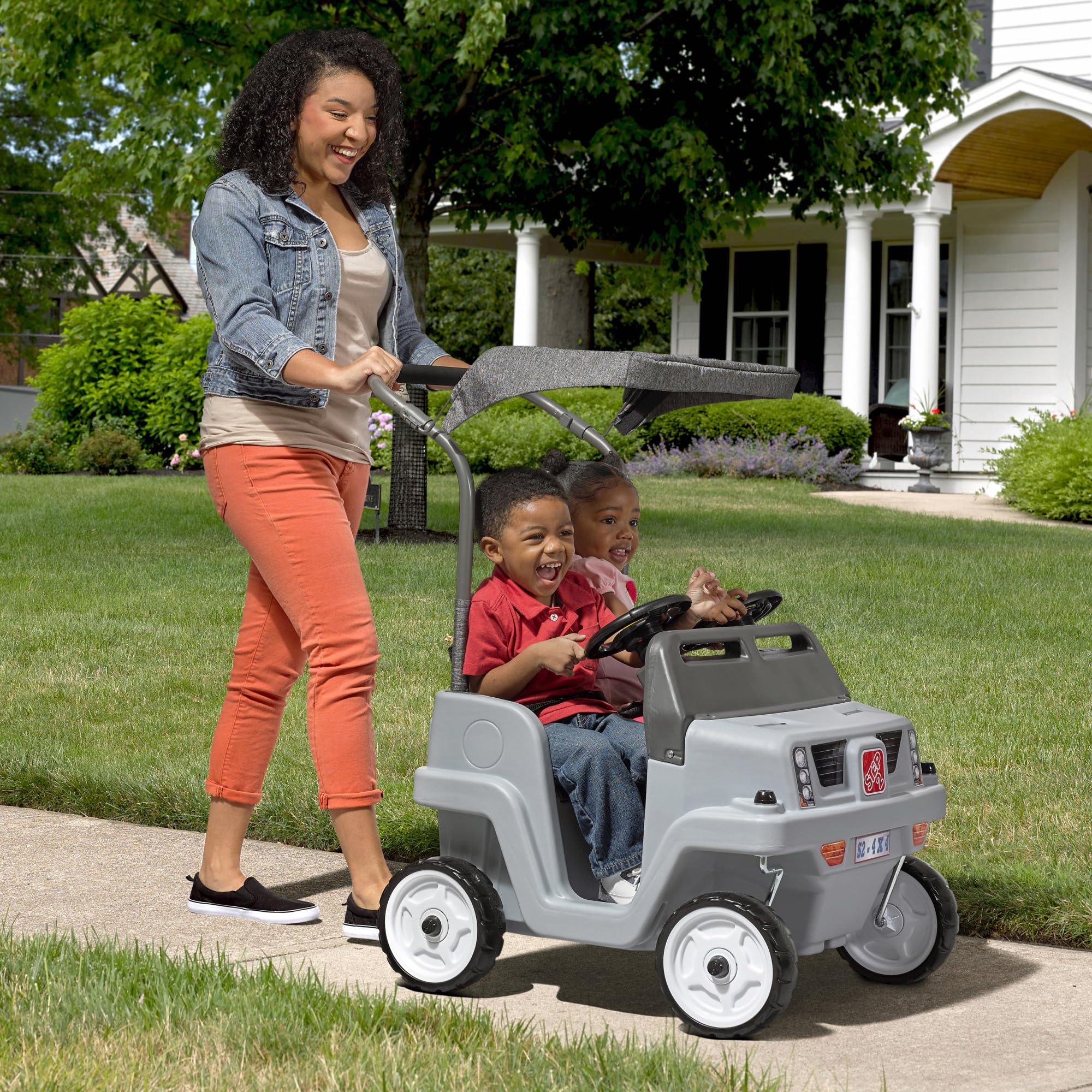 Foto 3 pulgar | Suv Push Car Step2 Side-by-side Push Around Para Niños, Color Gris - Venta Internacional.