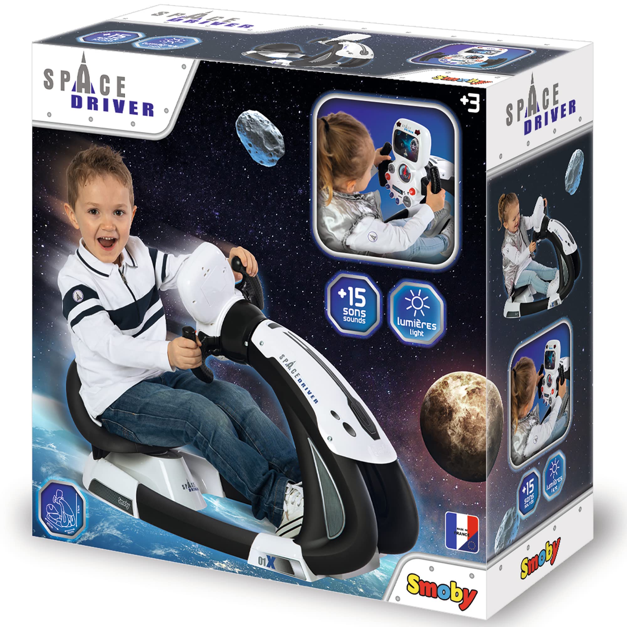 Foto 3 pulgar | Simulador De Nave Espacial Smoby Space Drive Black Kids 3+ - Venta Internacional.