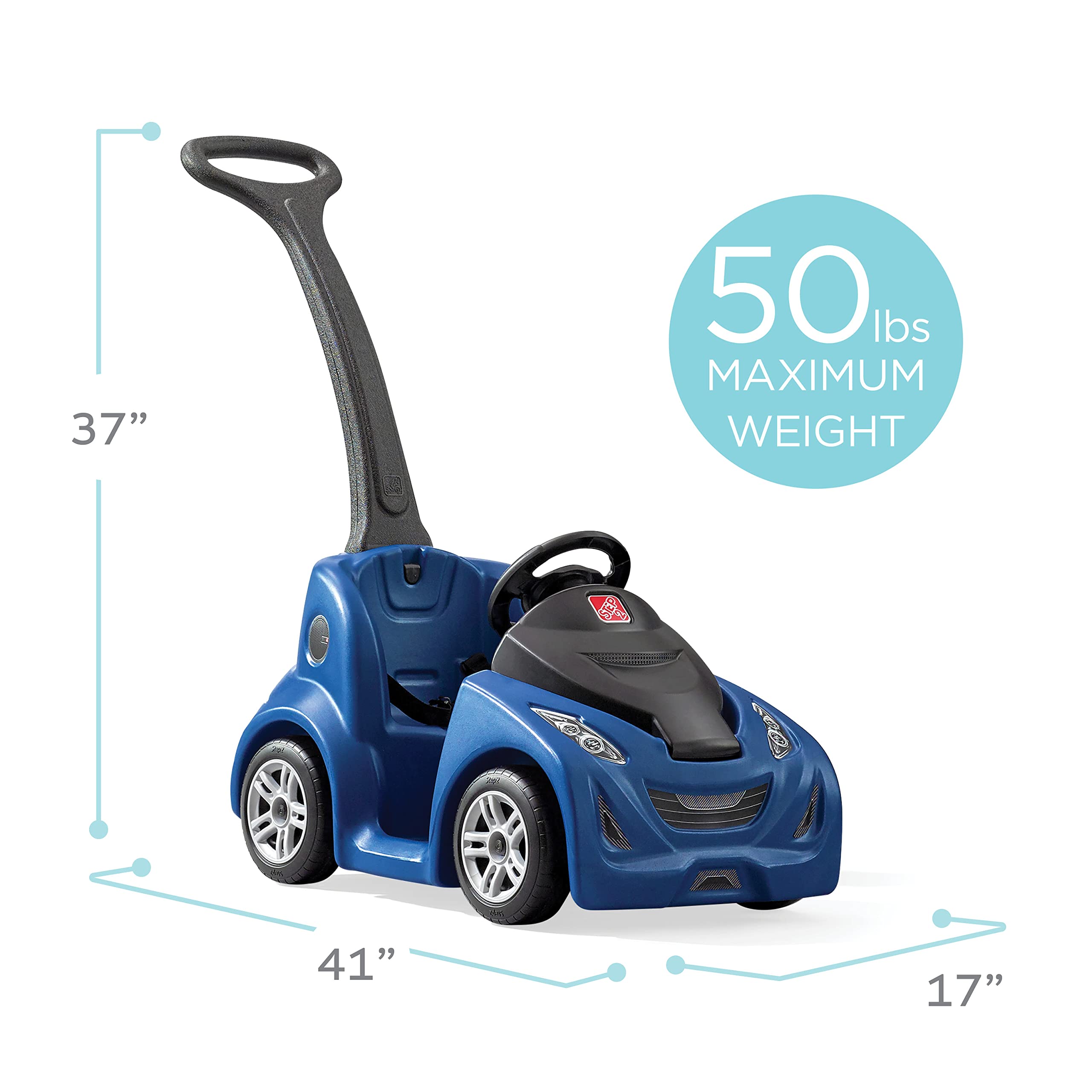 Foto 3 pulgar | Push Car Step2 Push Around Buggy Gt Para Niños De 1,5 A 3 Años, Color Azul - Venta Internacional.