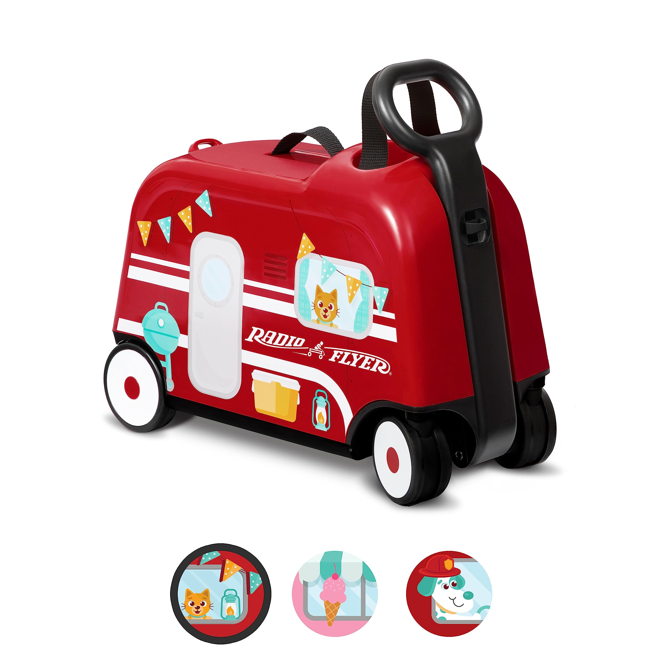 Foto 2 pulgar | Caravana Happy Traveler 3 En 1 Ride On Toy Radio Flyer - Venta Internacional.
