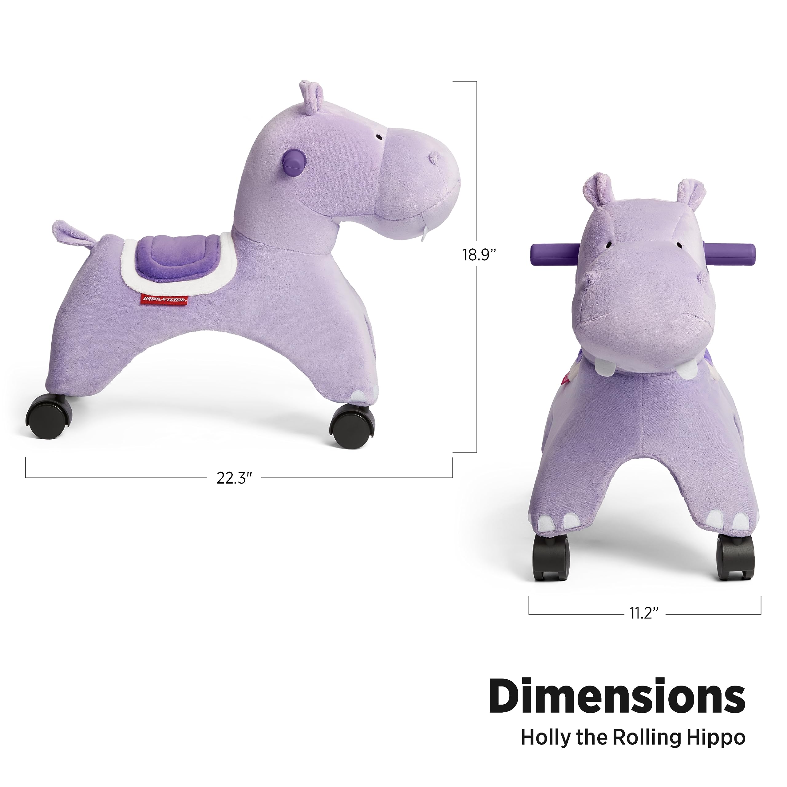 Foto 3 pulgar | Folleto De Radio Ride On Toy Holly The Rolling Hippo, De 1 A 3 Años - Venta Internacional.