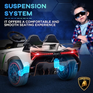 Foto 7 | Coche Eléctrico Aosom Lamborghini Veneno Para Niños De 3 A 6 Años Con Bluetooth - Venta Internacional.