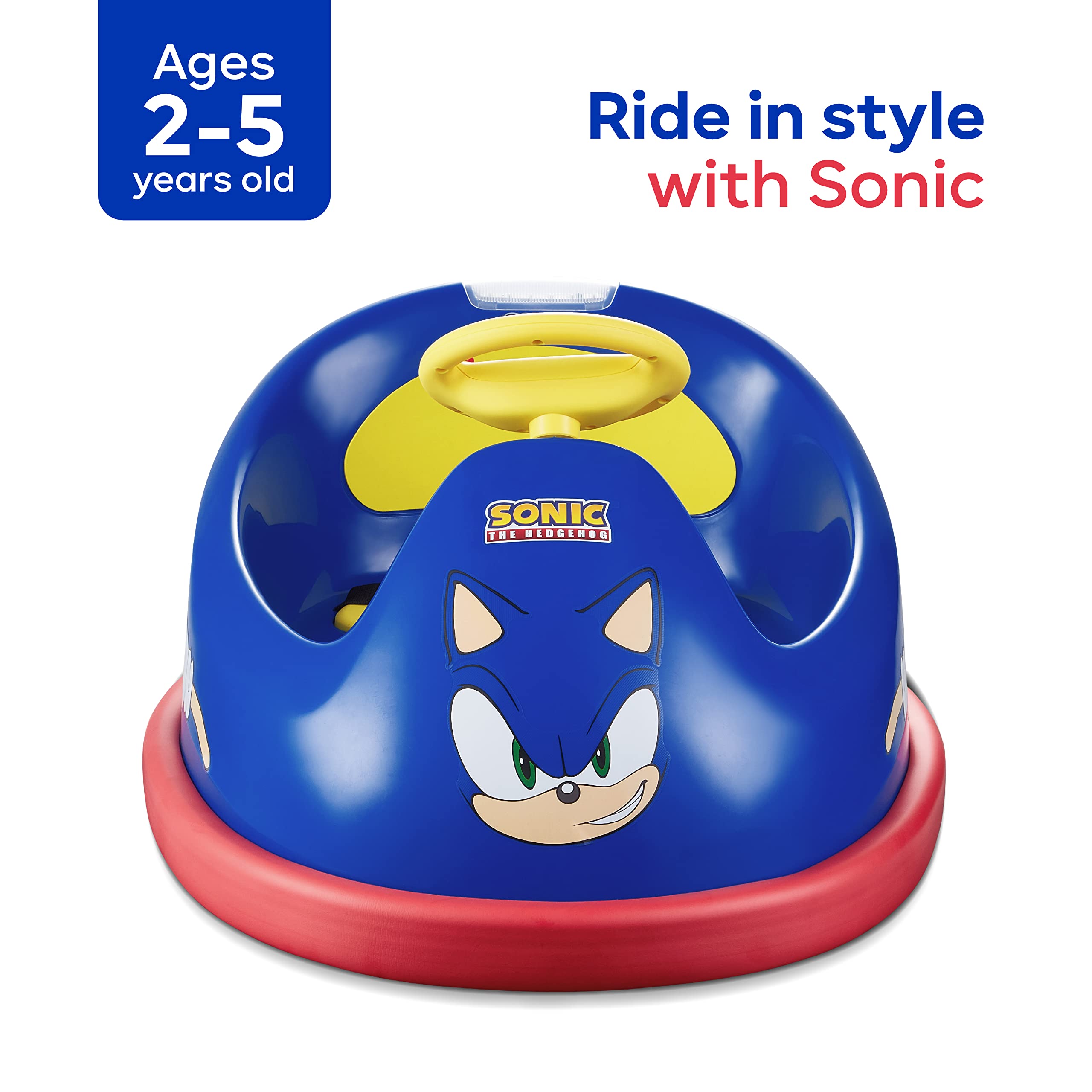 Foto 3 pulgar | Bumper Car Voyager Sonic The Hedgehog Electric 6v Kids - Venta Internacional.