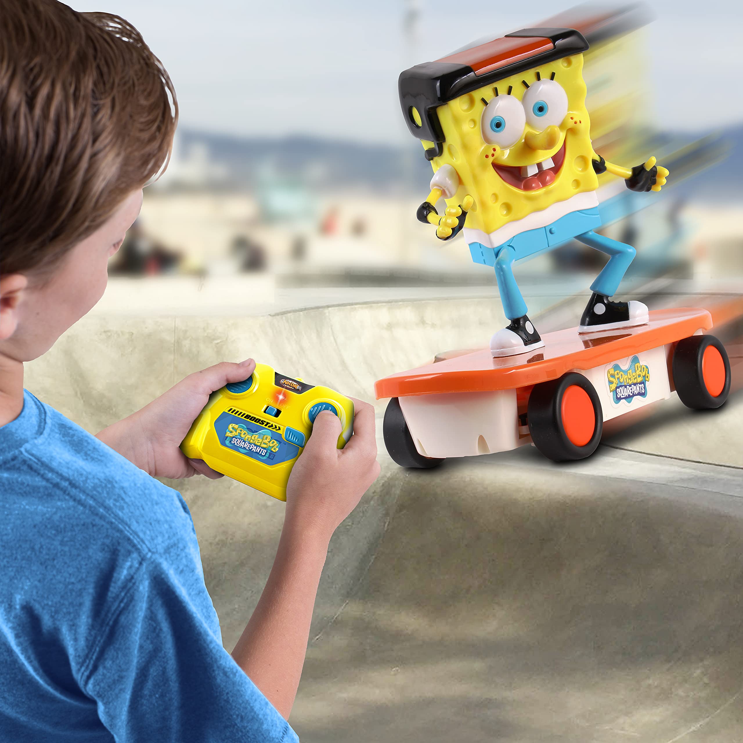 Foto 6 pulgar | Patineta R/c Vehicle Nkok Spongebob De 2,4 Ghz Con Turbo Boost - Venta Internacional.