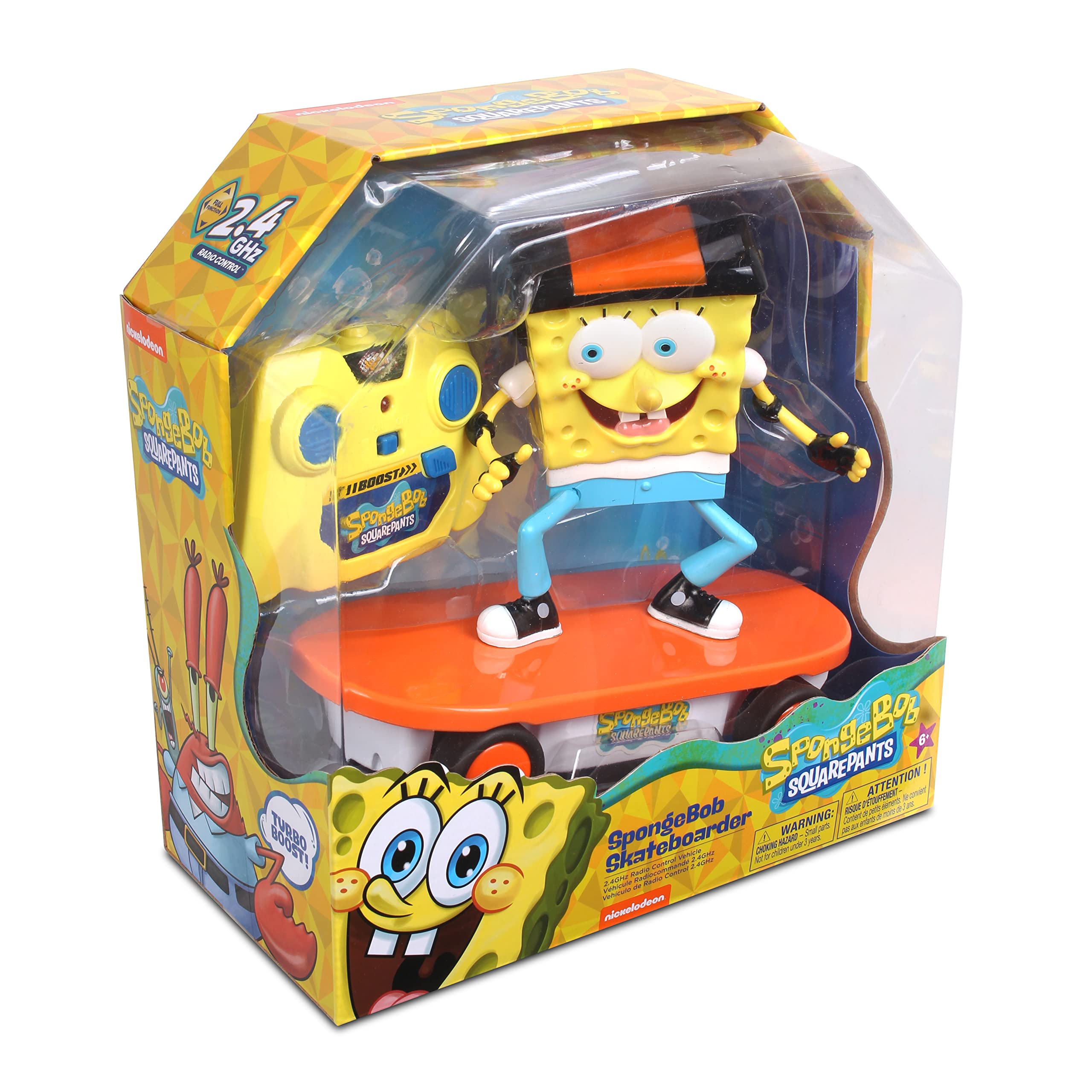 Foto 8 pulgar | Patineta R/c Vehicle Nkok Spongebob De 2,4 Ghz Con Turbo Boost - Venta Internacional.