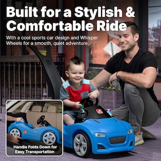 Foto 2 | Push Car Step2 Whisper Ride Cruiser Para Niños De 18 A 48 Meses, Azul - Venta Internacional.