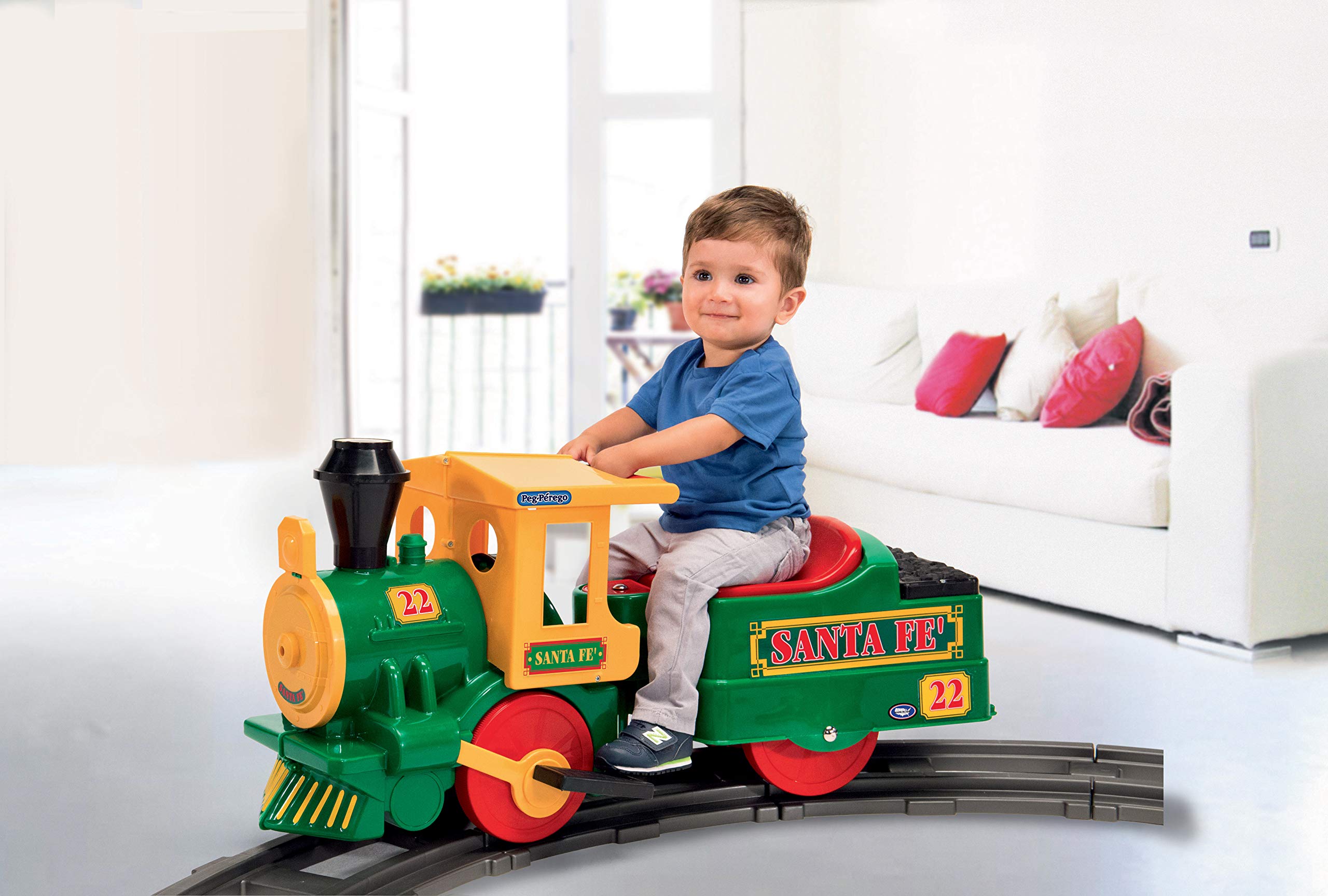 Foto 3 pulgar | Ride On Train Peg Perego Santa Fe De 18 A 36 Meses Con Vía - Venta Internacional.