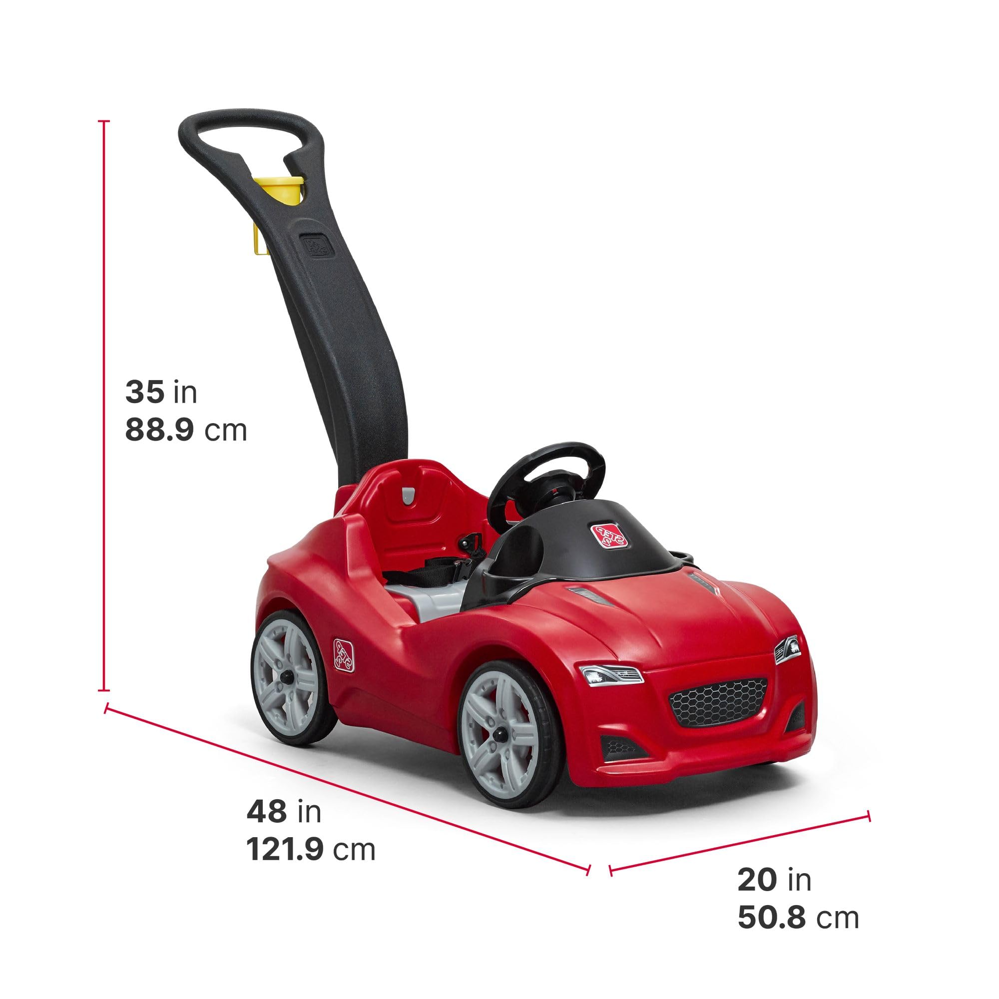 Foto 7 pulgar | Push Car Step2 Whisper Ride Cruiser Para Niños De 18 A 48 Meses, Rojo - Venta Internacional.